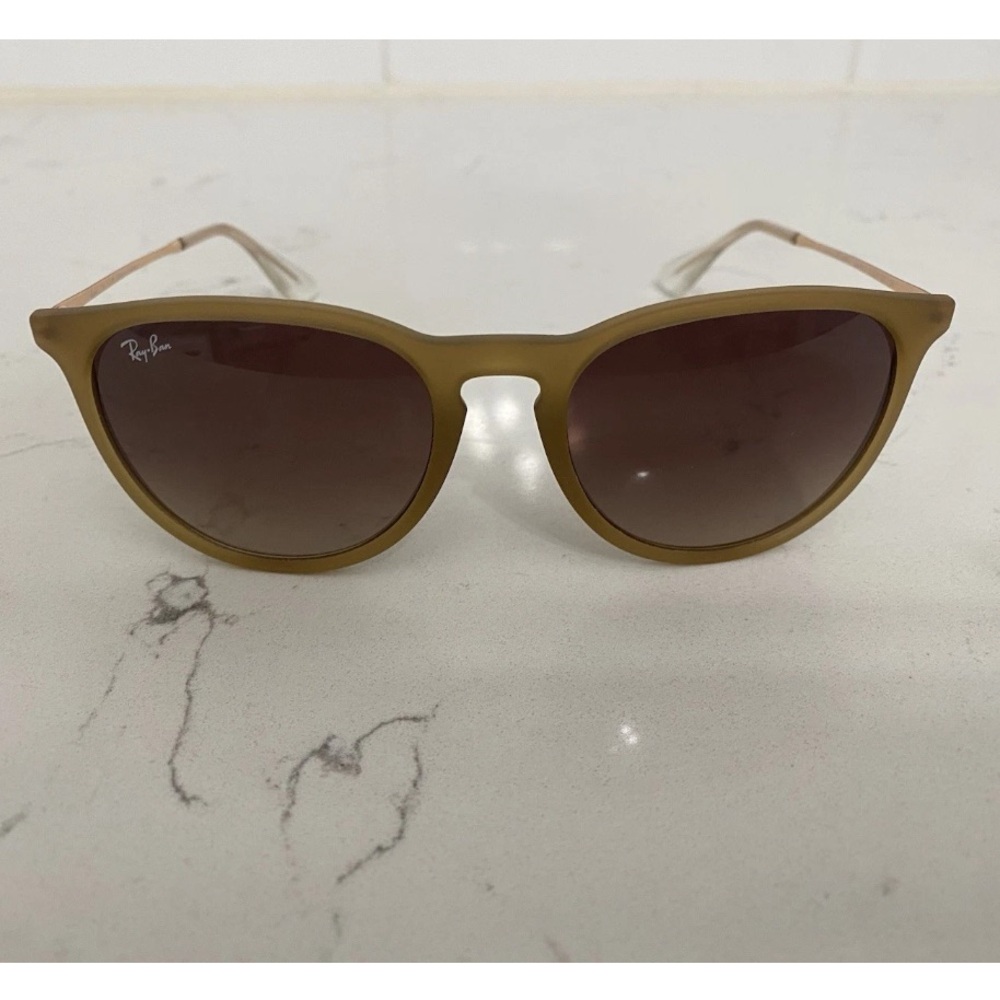 Ray-Ban Matte Olive Green Frame Brown Gradient Lens Sunglasses
